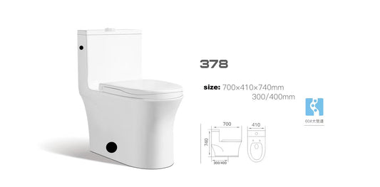 *Promotion* Toilet 378 *SIDE* flush 1pc toilet include slow closing seat $129/pc