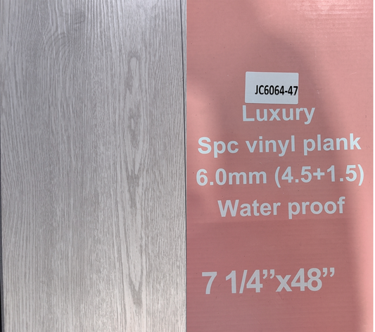 *PROMOTION* 6mm JC6064-47 (Vancouver Only) SPC Flooring vinyl with UV Coating180x1220mm+(4.5mm+1.5mm pad) 25sf/box $1.49/sf