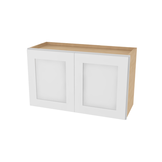 W3018 30" Plywood white shaker wall kitchen cabinet rangehood top 30"w*18"h*12"d (solid door, plywood body and dovetail drawer best in the industry) $199 A6