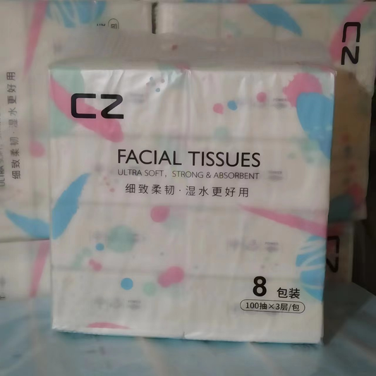 Facial Tissue 8pcs/pack PAPER PINK BAG $5/pack