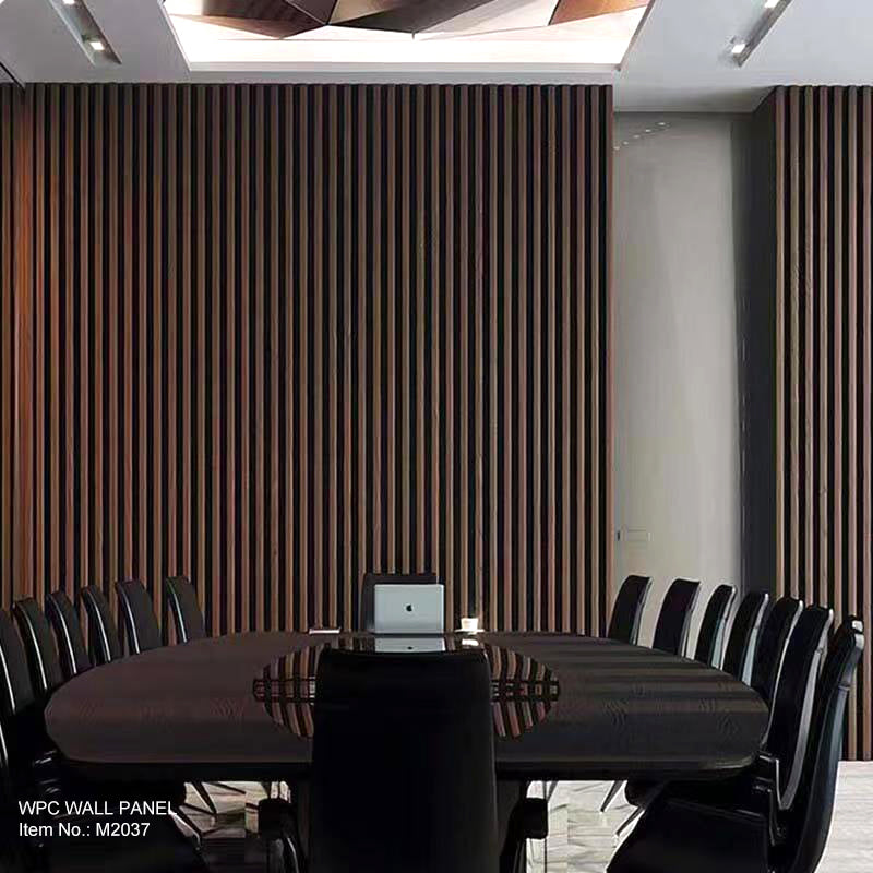 *Vancouver Only* WPC WALL PANEL M2037 Walnut Brown with black strip 6" x 10'(168 x 2900mm) $11.99/PC x 4PCs(20SF) = $47.96BOX 10Boxes+ $39.96/BOX ($9.99/PC) SOLD BY BOX A12