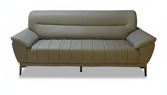 T1619 2.1M 3 Seater SOFA Grey Leather Sofa 80"x34" height: 29" $399