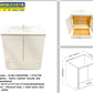 Flyer 30" Vanity Combo A+ Was $450 Now $399 V30(SLAB-VSB30WBD + E75/75E) vanity and sink white plywood body solid wood door 740mmW x 876mmH x 450mmD 29-1/4"W x 34-1/2"H x 17-3/4"D (solid door, plywood body and dovetail drawer best in the industry)