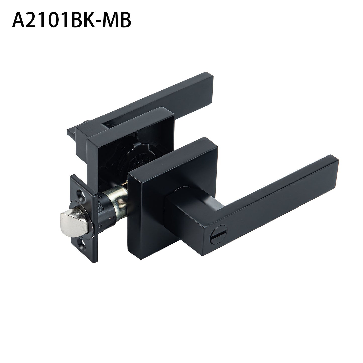 A2101ET-MB Black lock hevyduty tubular leverset entrance lock with key $18.99