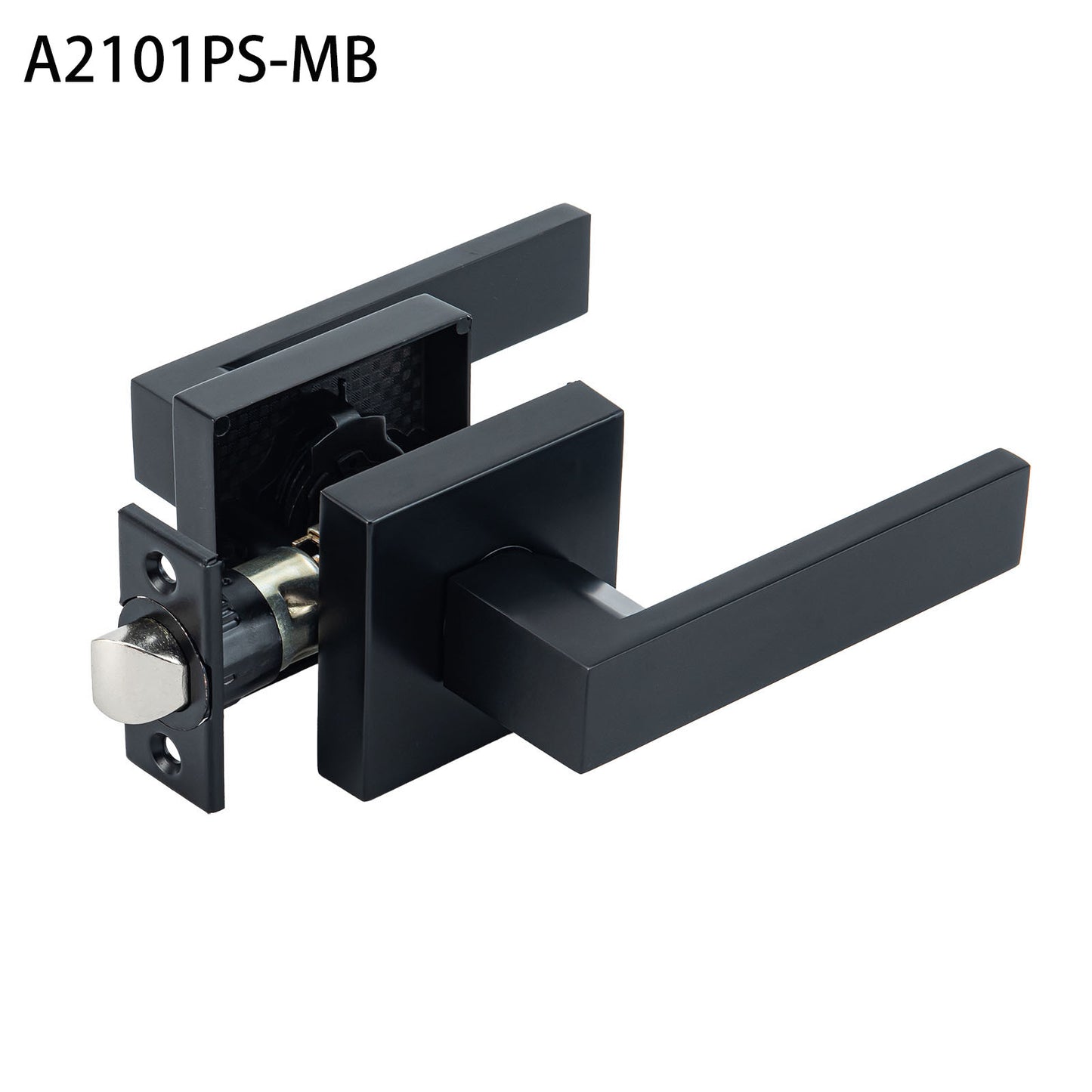 A2101PS-MB Black lock hevyduty tubular leverset Passage lock $18.99