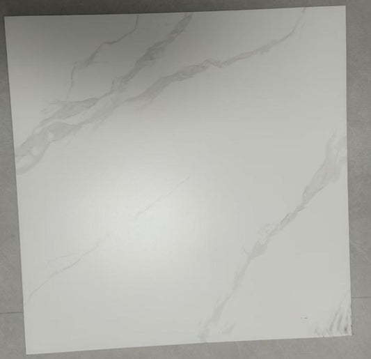 RM601 Matt Procelain Tile Carrara 24"x24" 4pcs/16sf/box $1.19/SF 2000SF+ $1.09/SF 4000SF+ $0.99/SF  (No Return No Exchange No Claim on Broken) - Home Idol Vancouver Richmond Surrey