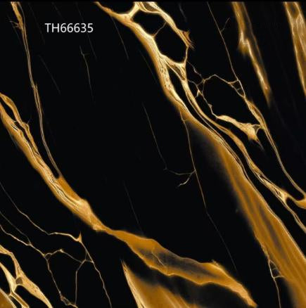 TH66635 Polished Procelain Tile Black Yellow 24"x24" 4pcs/16sf/box $1.19/SF 2000SF+ $1.09/SF 4000SF+ $0.99/SF  (No Return No Exchange No Claim on Broken) - Home Idol Vancouver Richmond Surrey