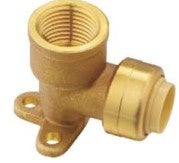 JQ61206 PEX PUSH FTG DROP EAR ELBOW 1/2"PF x 1/2"FNPT $3.99/PC 10PCs+ $2.99/PC B6