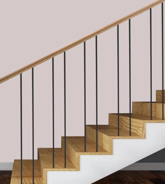 19mm Plain round tube TLRH-1 19mmx44" Black Metal Stair Baluster Steel Spindle $2.99/pc
