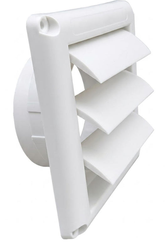 HS-6 6" 150MM WALL CAP WITH DAMPER WHITE COVER FOR DRYER HOOD VENT $4.99/PC AI