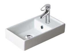 KF1131 $19 SINK ONLY (FOR K1043) CERAMIC SINK WASH BASIN 405x220x115mm = 16"X8.66"X4.53" A5.5