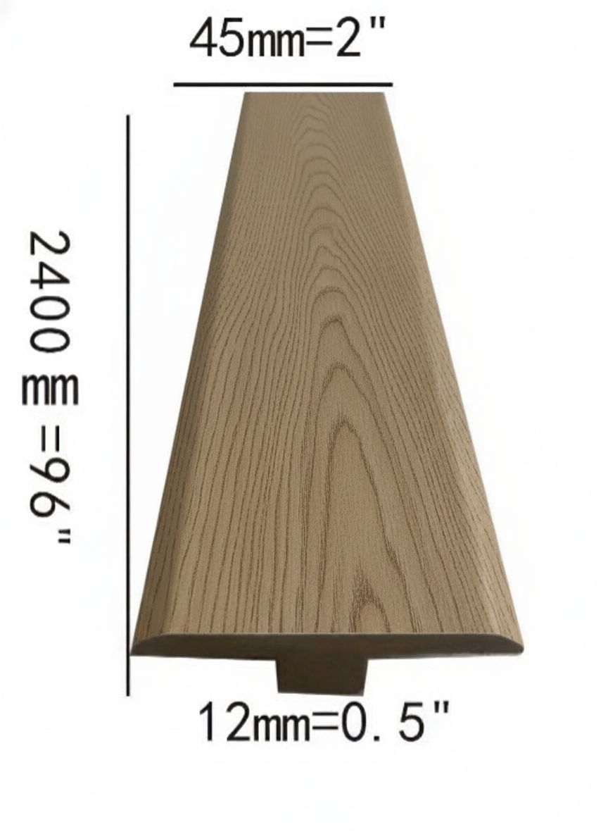 Augst T-moulding 2400x44.5x11.3mm 1.75"x0.44"x8ft $4.99/pc