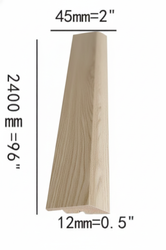 August Reducer 2400x45x10mm 1.77"x0.4"x8ft $4.99/pc