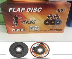 4.5" FLAP WHEEL FOR GRINDING METAL BLADE 50PCS/BOX SOLD BY BOX $19.50/PACK 10packs+ $17.99/pack