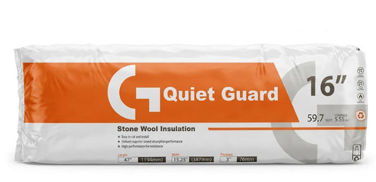Grey Stone Wool Insulation 60sf/bag 15.25"x48"x3" 60sf/bag insulation moisture $69.99/bag 10bags+ $59.99/bag (Was $60) AI