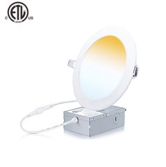4" led panel A1QK-9W-5CCT-ETL 10PCS/BOX 5cct round white trim 2700k/3000k/3500k/4000k/5000k 750lm $59.99/BOX($5.99/pc)SOLD BY BOX ONLY AI *Non-Profit First Come First Serve*