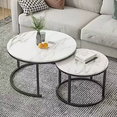 B039 Round Coffee Table Set of 2 big:700x450mm 27-1/2"x17-3/4" small: 500x380mm 19-1/2"x15" $99 - Home Idol Vancouver Richmond Surrey
