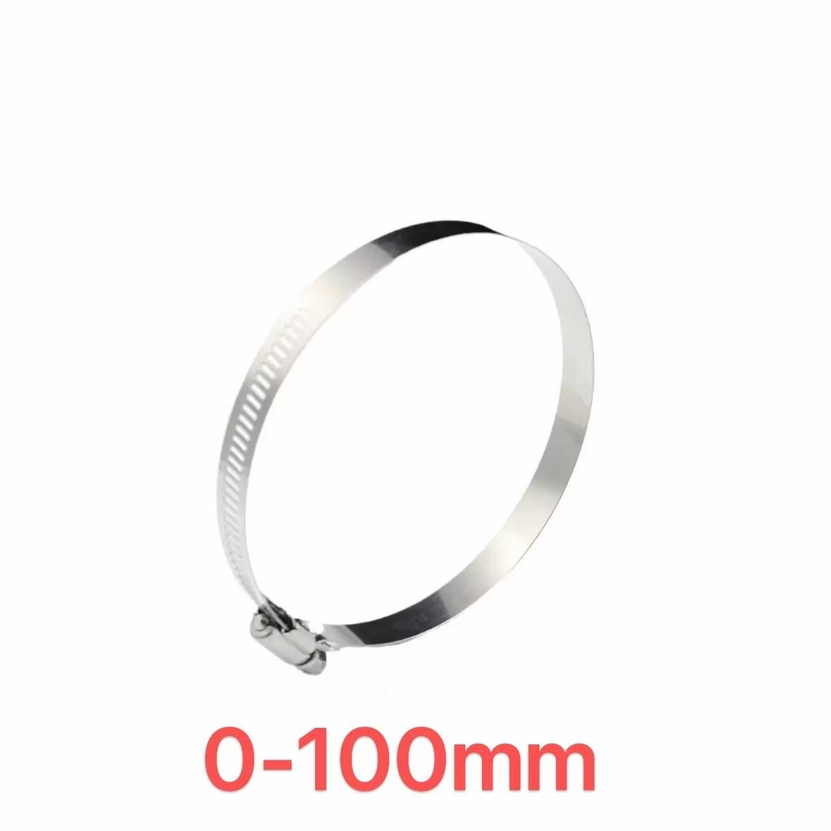 100mm STAINLESS STEEL CLAMP WITH SCREW HOSE 100MM $2.99