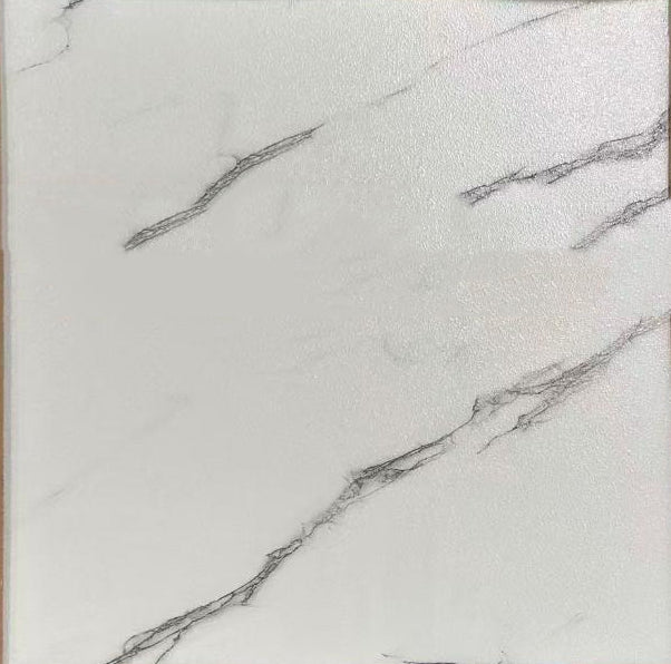 PB6923 Matt Procelain Tile White Carrara 24"x24" 4pcs/16sf/box $1.19/SF 2000SF+ $1.09/SF 4000SF+ $0.99/SF (No Return No Exchange No Claim on Broken) - Home Idol Vancouver Richmond Surrey