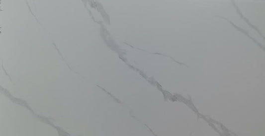 RM1201 24"x48" Polished Porcelain Tile White Carrara 3pcs/24sf/box $1.19/SF 2000SF+ $1.09/SF 4000SF+ $0.99/SF  (No Return No Exchange No Claim on Broken) - Home Idol Vancouver Richmond Surrey