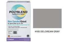 #165 DELOREAN GRAY NON SANDED GROUT PLUS 10LB  (USAGE: WALL TILE) $24.99/BAG 10BAGS+ $23.99/BAG (in stock 10-20 pcs)
