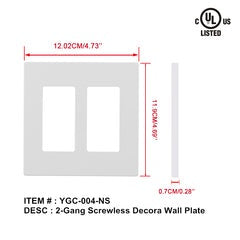 2g decorative wall plate screwless FW-SL02 $1.99/PC 10PCs+ $1.49/PC B4