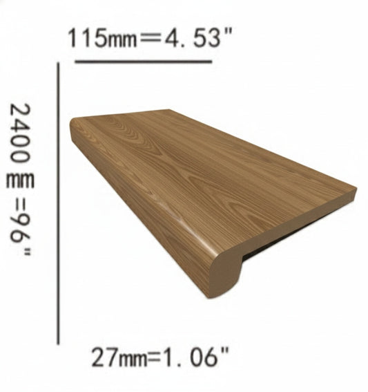 June Stairnose 2400x115x27mm 4.5"x1"x8ft $19.50/pc