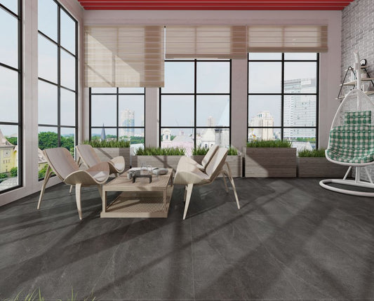 Nordic Charcoal 24"x48" Matt Porcelain Tile Wall/Floor 2pcs/16sf/box $1.29/SF 3000SF+ $1.19/SF A1.5