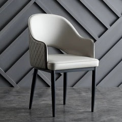 KS8022 Dining Chair with Faux Leather Material and Armless Chair with Backrest Black Metal Feet with Foot Pads for Dressing 500x500x830mm 19-3/4"x19-3/4"x32-3/4"seat height: 450mm=17-3/4"$158/2pcs ($79/pc) Sold by 2pcs Only
