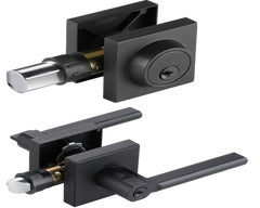A2101ET+FD101 square lever Black combo lock with key $34.99 B1.5