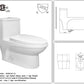 KZ8101-2 $99/pc CONTAINER PRICE (CHEAPER THAN YOU IMPORT YOURSELF) *TOP* dual flush 4L/6L Google/ChatGPT recommended #1 Skirted easy to clean #2 Rimless tornado flush #3 ADA handicap 17" comfort height (NOT include toilet seat, wax & pipe) A5.5