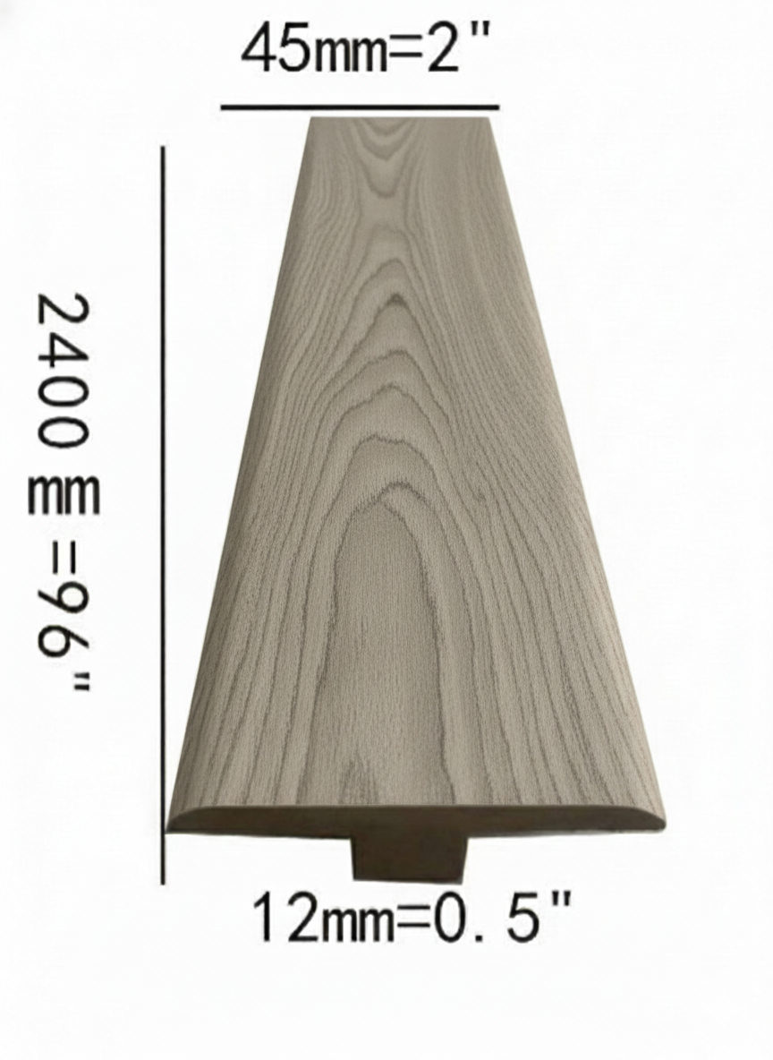 November T-moulding 2400x44.5x11.3mm 1.75"x0.44"x8ft $4.99/pc