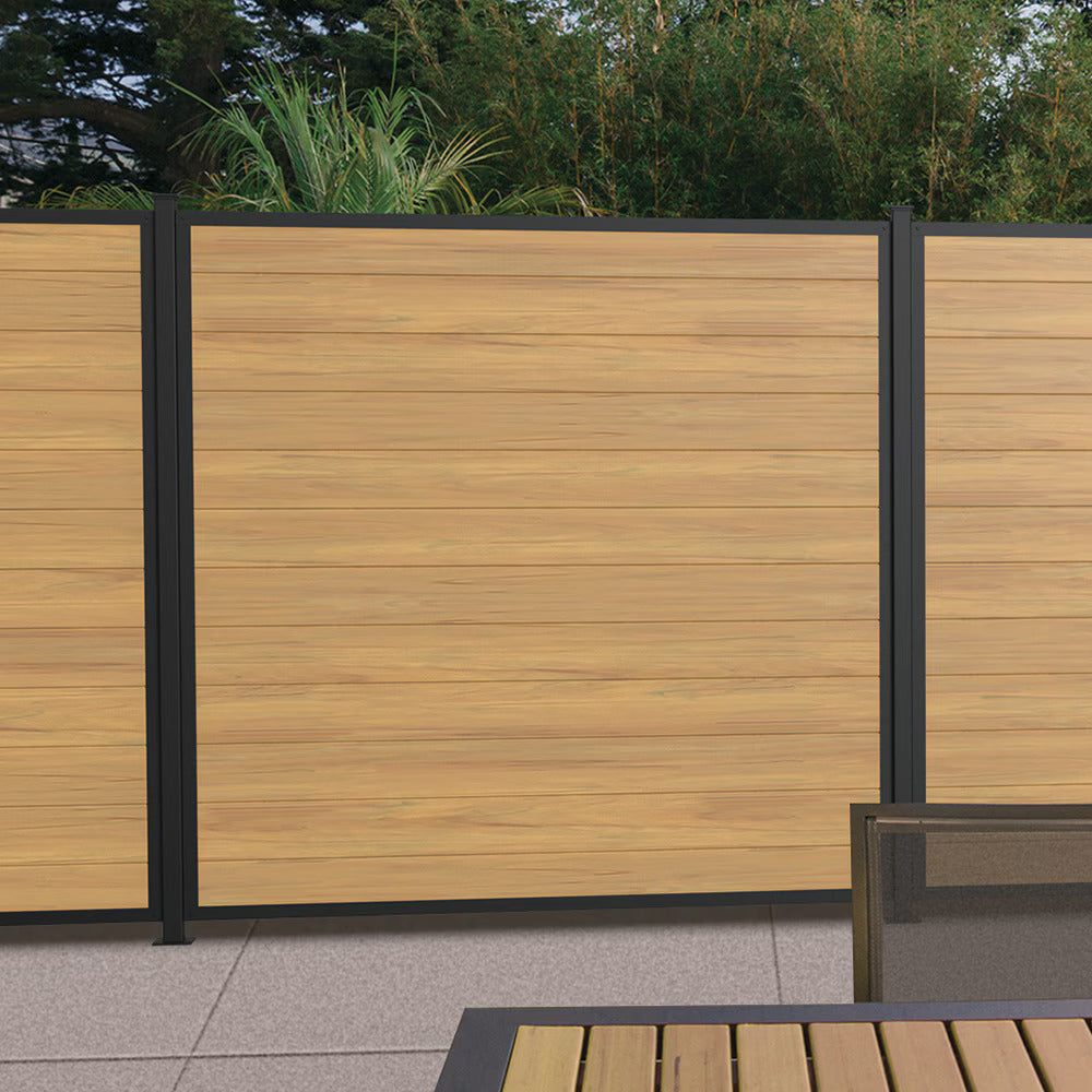 *PROMOTION* WPC fence board brown C4 72"x72" 1800mm x 1800mm 12pcs(2 bags)/set with accessories (1 post only + 1 base + 2 edges + screw) $199/SET