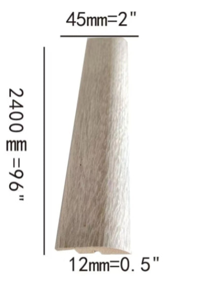 October Reducer 2400x45x10mm 1.77"x0.4"x8ft $4.99/pc