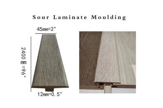 Laminate floor moulding Sour T-moulding 2400x44.5x11.3mm 1.75"x0.44"x8feet 8feet long $5/pc