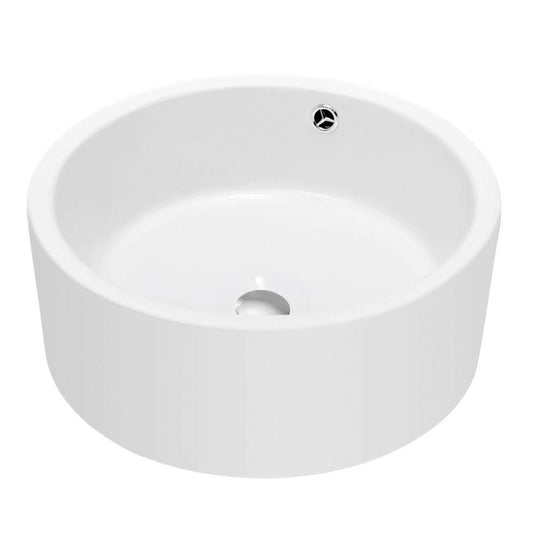 SN134-537 art basin round bathroom sink topmount (no matching pop-up overflow) 415x415x165mm=16"x16"x6.5" $59.50