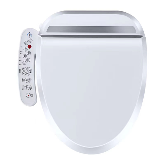 Smart toilet seat with pannel beside