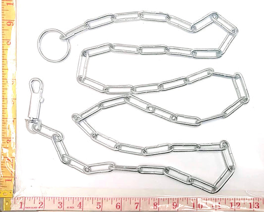 STAINLESS STEEL CHAIN WITH HOOK 68" $2.95
