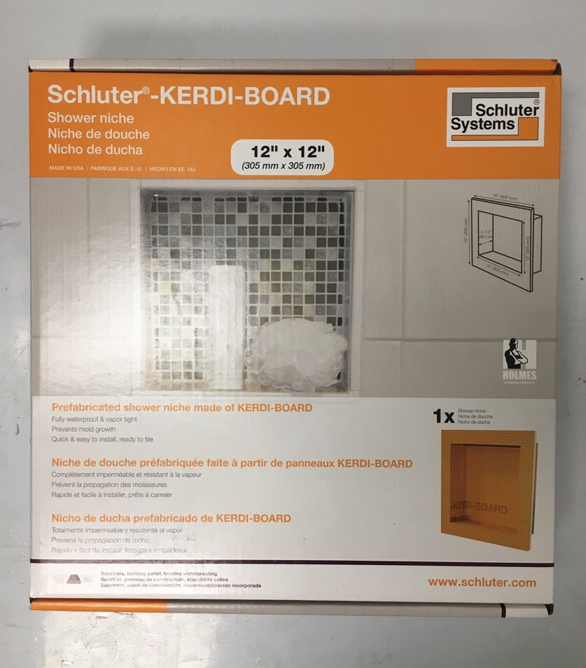 SCHLUTER KERDI-BOARD SHOWER NICHE 12"X12"X3" $65/PC ##