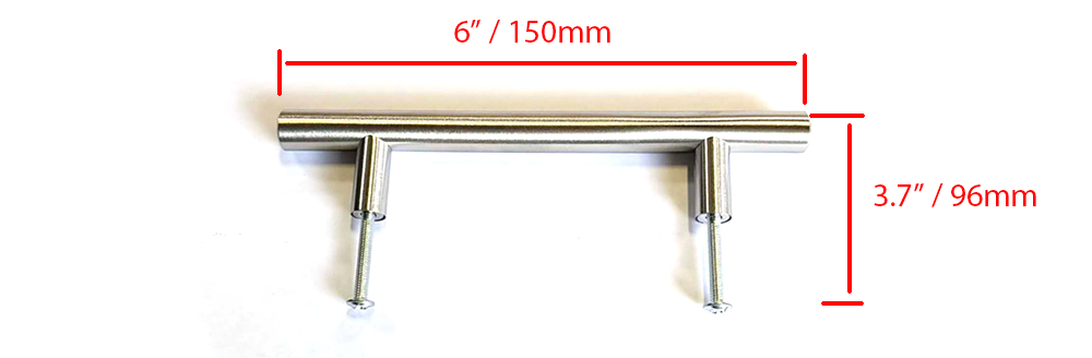 stainless steel t bar cabinet handle 6" 12*96*150mm $1.75/pc**