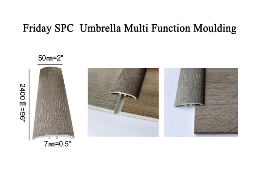 friday umbrella multi purpose moulding 2400x50x7mm (95"H* 2"W  * 7mm d) 8 feet long $6/pc*