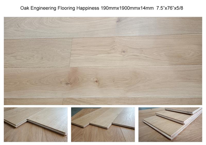 *Promotion*Oak Engineered wood flooring Happiness NFH220 7.5"X76"X5/8" 8PCS/BOX 32SF/BOX $2.69/SF