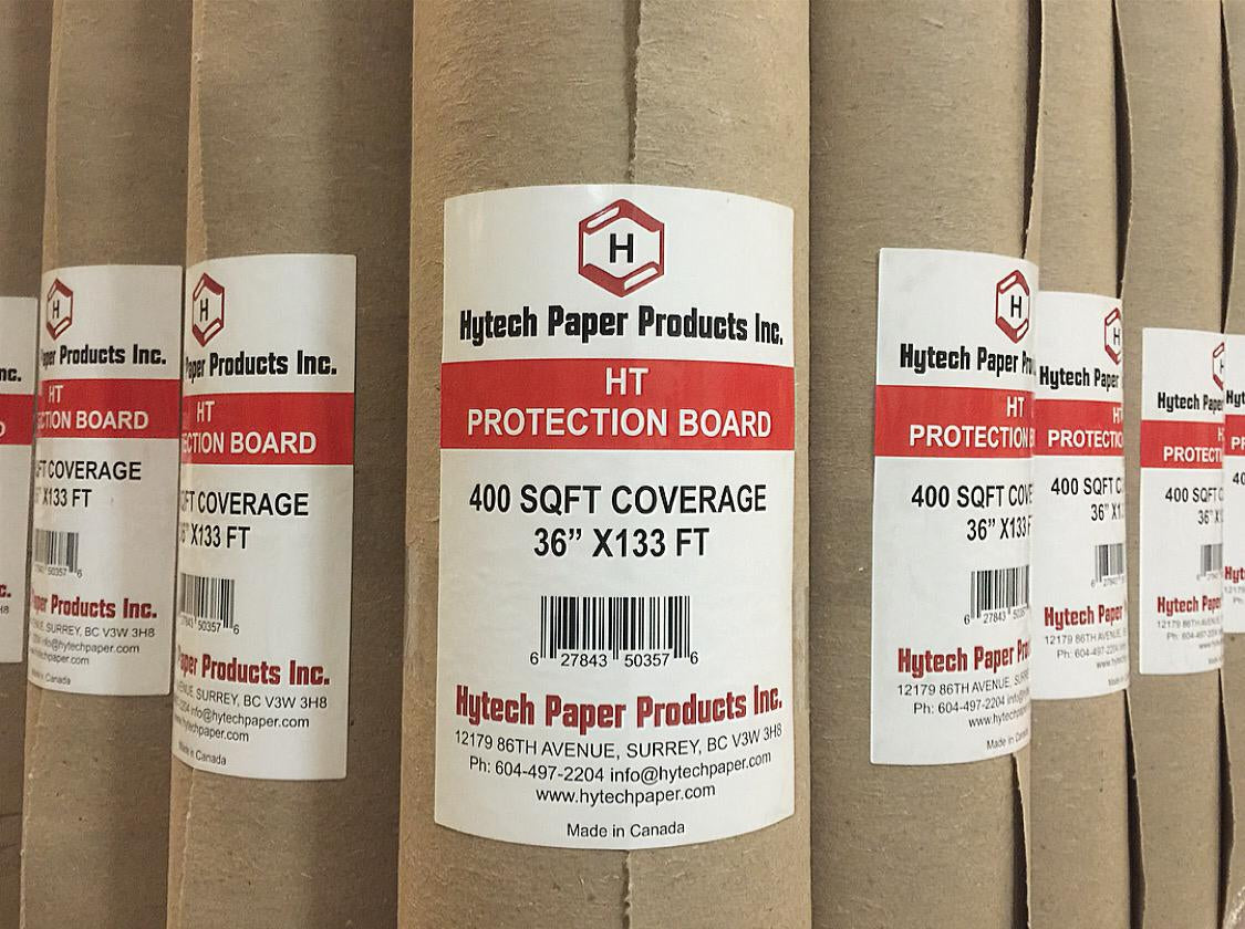LARGE PROTECTION FLOOR HYTECH PAPER 36'X133' 400SF/ROLL $29/ROLL ##